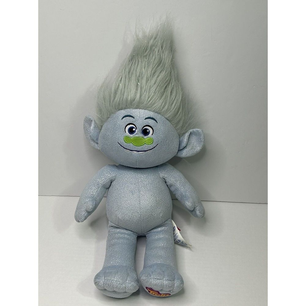 Build-A-Bear BAB DreamWorks Trolls Guy Diamond Plush Stuffed Animal Blue Sparkle